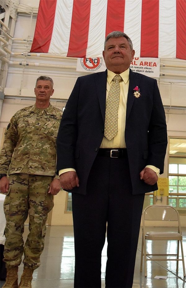 Col. James “Doc” Cooper, from Murfreesboro, is awarded the Legion of Merit from Maj. Gen. Jeff Holmes, Tennessee’s Adjutant General