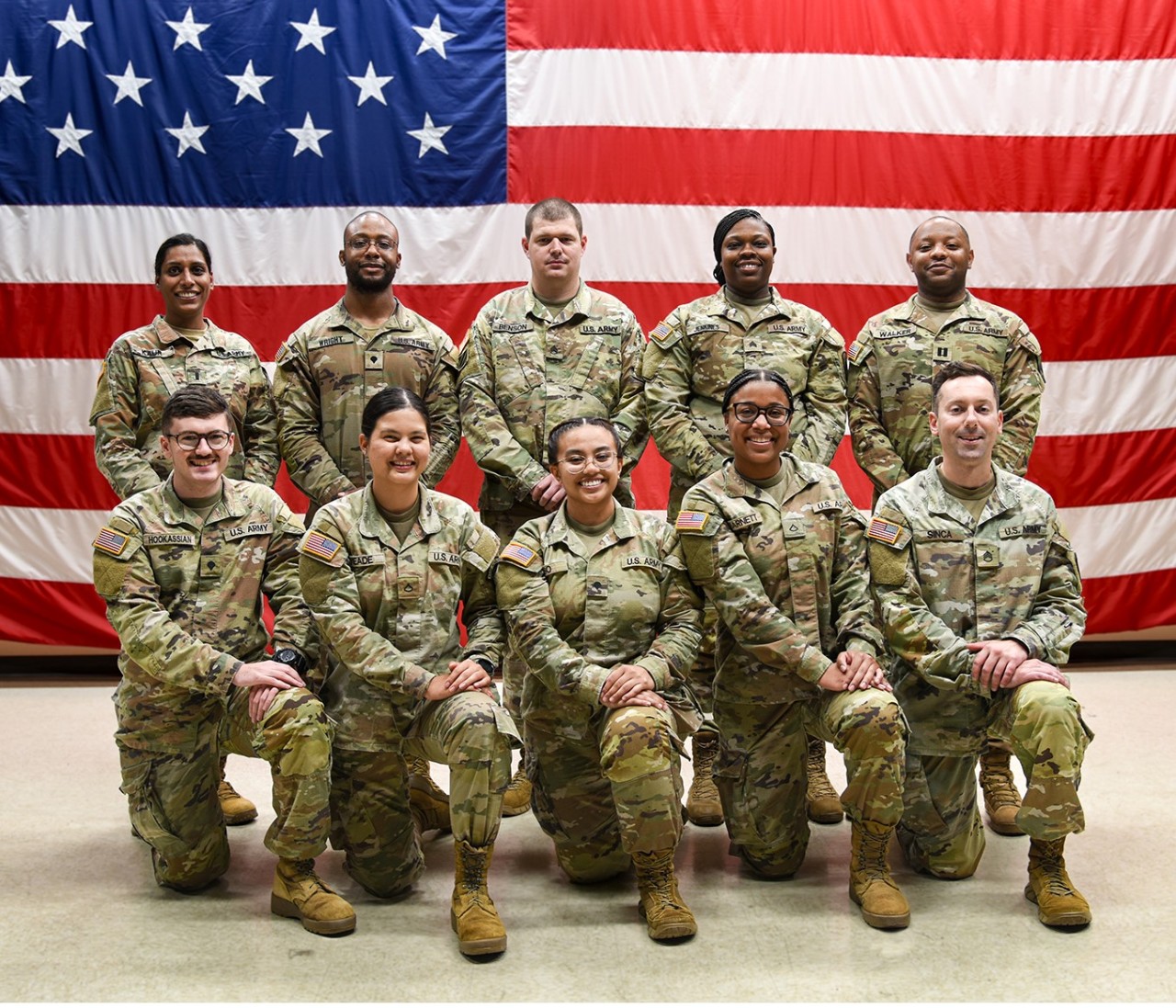 Soldiers from Nashville’s 1128th Finance Management Support Detachment pose for a photograph at the Tennessee National Guard’s Joint Forces Headquarters prior to departing Tennessee on Monday, September 2, on the first leg of a year-long deployment to Kosovo. (photo by Edgar Castro) Soldiers from Nashville’s 1128th Finance Management Support Detachment pose for a photograph at the Tennessee National Guard’s Joint Forces Headquarters prior to departing Tennessee on Monday, September 2, on the first leg of a year-long deployment to Kosovo. (photo by Edgar Castro)