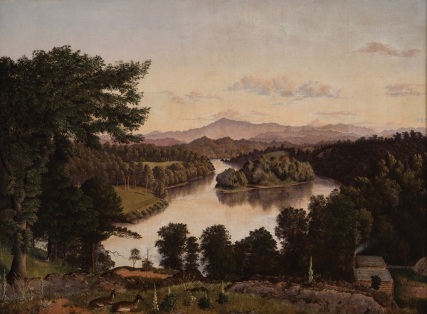 Image: Belle Isle from Lyon's View, a view along the Tennessee River at Knoxville, by James Cameron, 1861. Oil on Canvas. On exhibit in the Tennessee State's Museum as part of its Permanent Exhibitions. Image: Belle Isle from Lyon's View, a view along the Tennessee River at Knoxville, by James Cameron, 1861. Oil on Canvas. On exhibit in the Tennessee State's Museum as part of its Permanent Exhibitions.