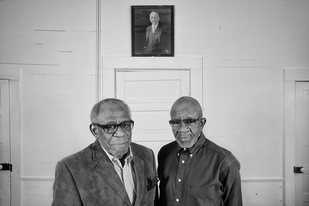 Frank Brinkley & Charles Brinkley, Sr. – Educators, Brothers, Rosenwald School Former Students (Photo Credit - Andrew Feiler) Frank Brinkley & Charles Brinkley, Sr. – Educators, Brothers, Rosenwald School Former Students (Photo Credit - Andrew Feiler)