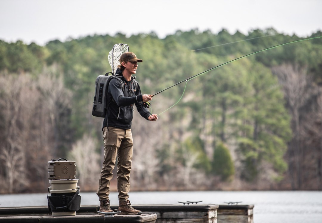 A person enjoying fishing at Natchez Trace State Park Find out more about how to fish at Natchez Trace State park.