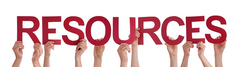 resources hands holding letters that spell out resources