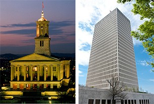 State Capitol and Tennessee Towers State Capitol and Tennessee Towers