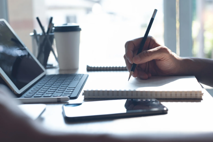picture of someone writing picture of someone writing