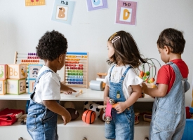 young children in daycare