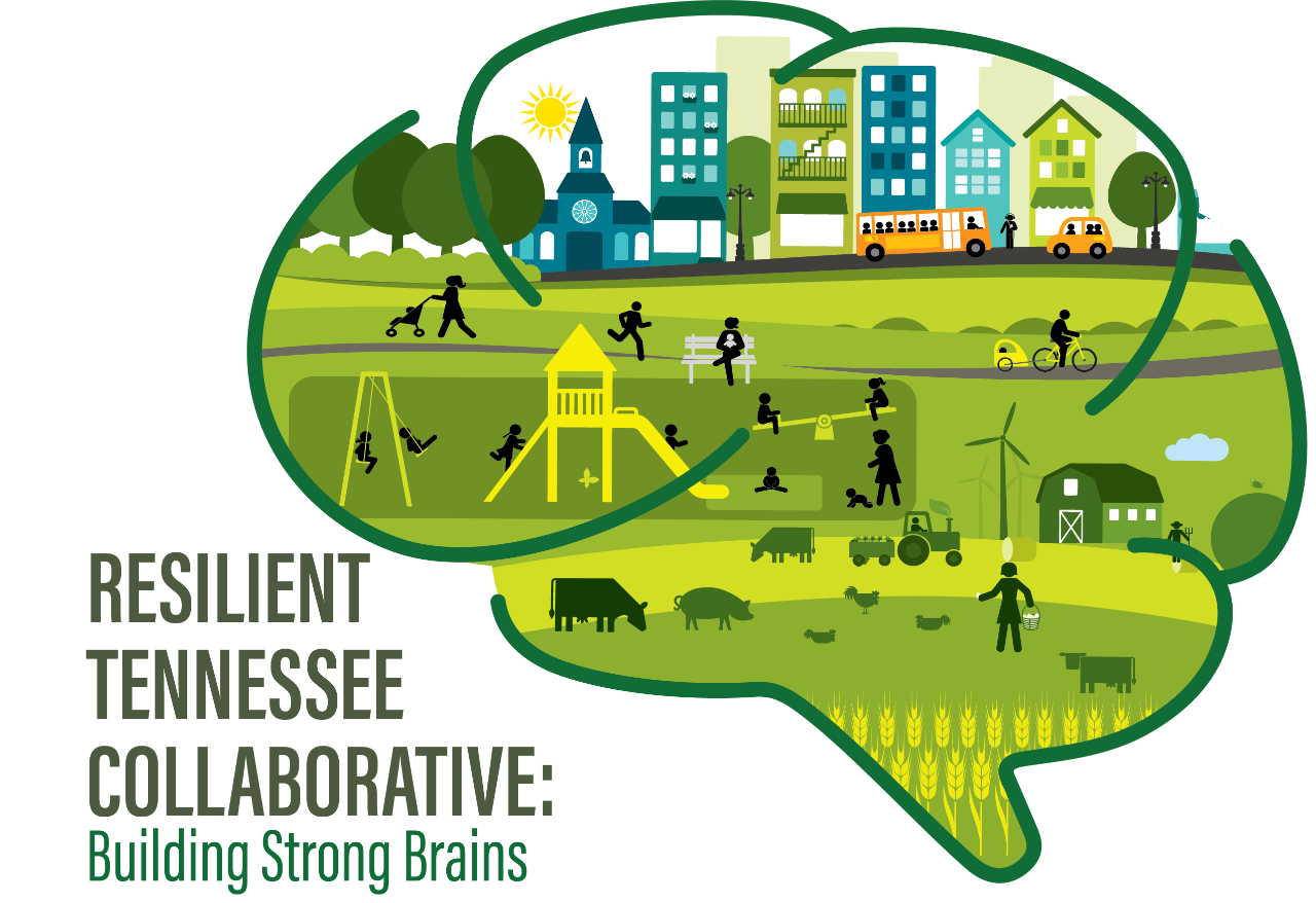 Resilient TN Collaborative Brain logo with Building Strong Brains text under it