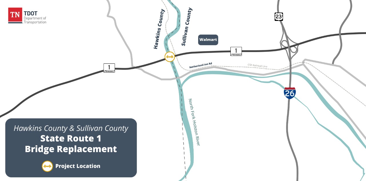State Route 1 - Hawkins and Sullivan County - v2
