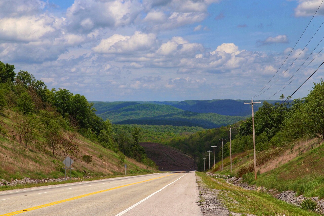 View of the Cumberland National Scenic Byway, near Pall Mall, TN View of the Cumberland National Scenic Byway, near Pall Mall, TN