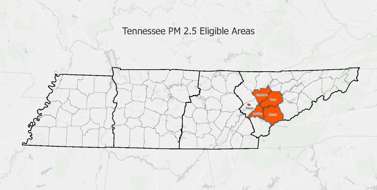 PM 2.5 Eligible Areas 2023