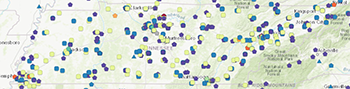 TDOT Producer List Map TDOT Producer List Map