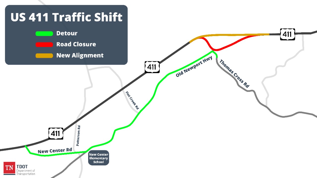 HWY 411 Traffic Shift - Cocke County - v2 HWY 411 Traffic Shift - Cocke County - v2