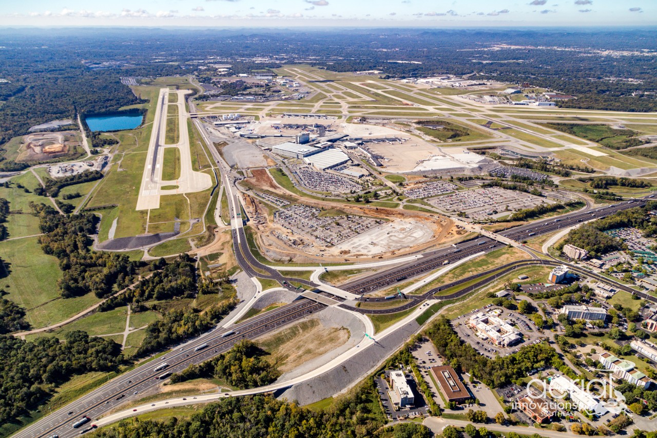 NashIntlAP100125_293 Aerial view of BNA as of October 1, 2025