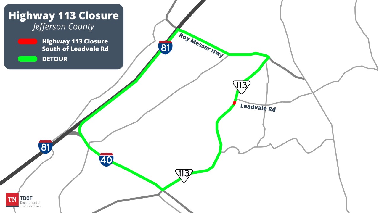 HWY 113 Closure - Jefferson County - v1 HWY 113 Closure - Jefferson County - v1