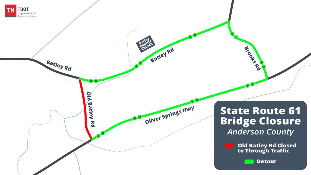 Old Batley Road Detour Map Old Batley Road Detour Map