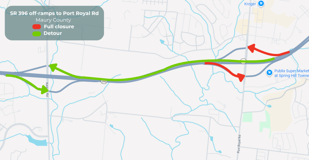 R3 Closure Maps - Port Royal Rd R3 Closure Maps - Port Royal Rd
