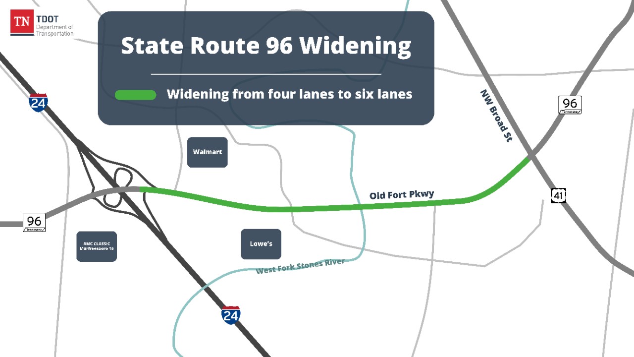 SR 96 Rutherford Co - Map - v1 SR 96 Rutherford Co - Map - v1
