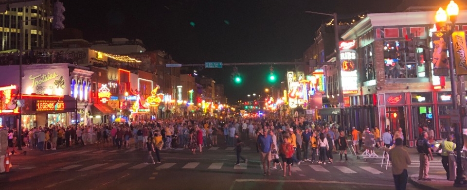 Broadway with no cars