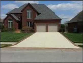 Image of Single Family Residential Driveway Entrance Image of Single Family Residential Driveway Entrance