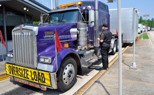 Oversized Load image of oversized load