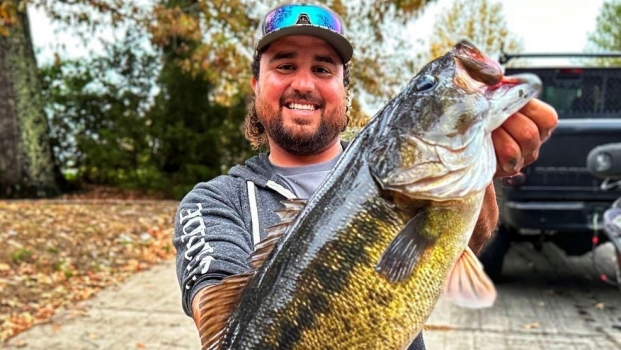 Class A Black Bass Species, Alabama Bass Subspecies, Weight 7lb 3 oz, caught in the Ocoee River by Caleb Bell on November 19, 2024