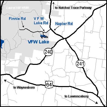 VFW Lake VFW Lake map