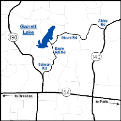 Map of Garrett Lake