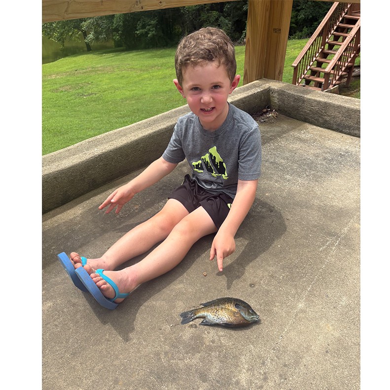Asher Moore caught a Bluegill on July 11, 2026. Asher Moore caught a Bluegill on July 11, 2026.