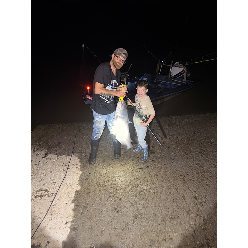 Jaidon Cutshaw caught a Blue Catfish on August 9, 2026. Jaidon Cutshaw caught a Blue Catfish on August 9, 2026.