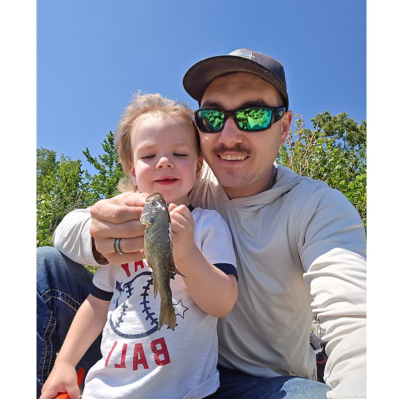 Thomas Thorne caught a Sun Perch on May 17, 2026. Thomas Thorne shows a Sun Perch caught on May 17, 2026.
