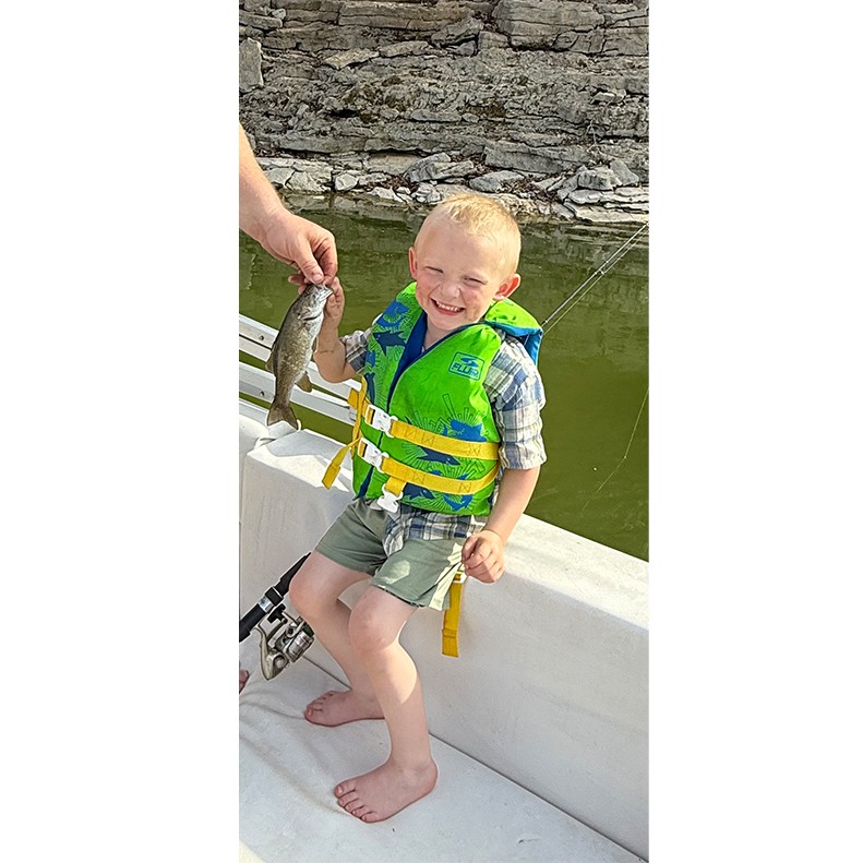 David Roske caught a Smallmouth Bass on April 3, 2026. David Roske shows a Smallmouth Bass caught on April 3, 2026.