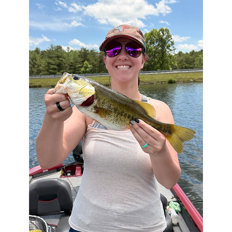 Marissa Lovelace caught a Largemouth Bass on June 19, 2026. Marissa Lovelace caught a Largemouth Bass on June 19, 2026.
