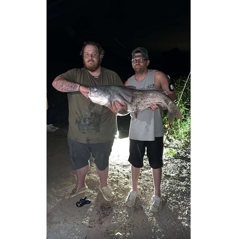Joshua Cutshaw caught a Blue Catfish on August 2, 2025. Joshua Cutshaw caught a Blue Catfish on August 2, 2025.