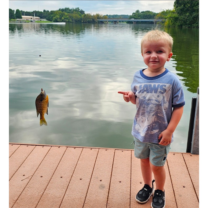 Noah Parks caught a Bluegill on August 9, 2026.