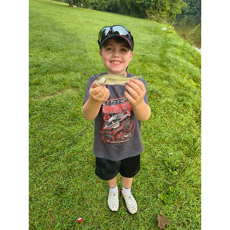 Jaxtyn Reese Freudenberger caught a Largemouth Bass on August 1, 2026. Jaxtyn Reese Freudenberger caught a Largemouth Bass on August 1, 2026.