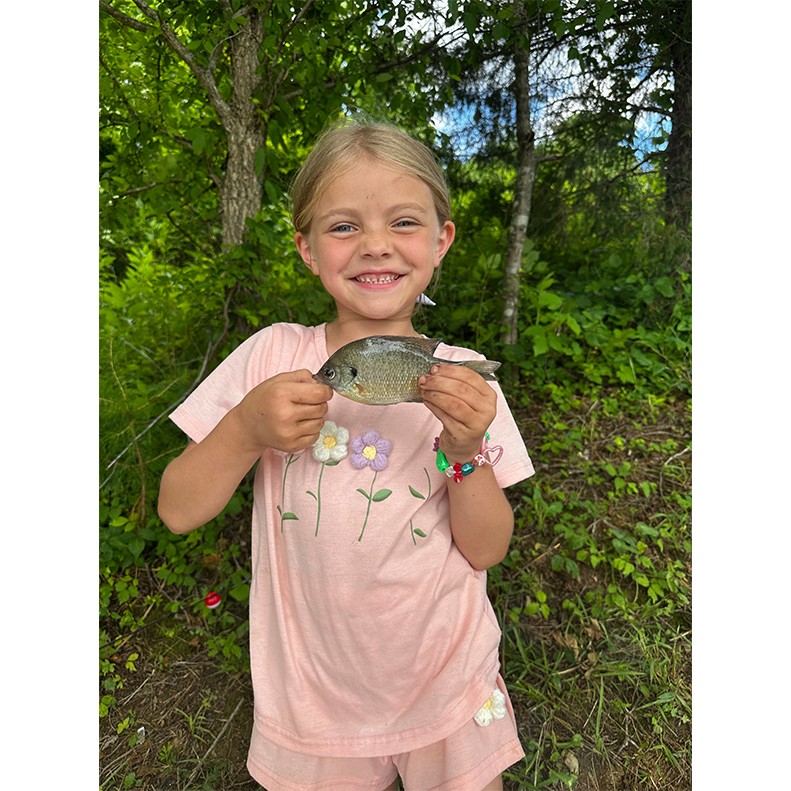 Ayverie Burford caught a Bluegill on June 14, 2025. Ayverie Burford caught a Bluegill on June 14, 2025.
