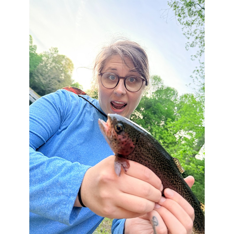 Jordan Kreiser caught a Rainbow Trout on April 27, 2026. Jordan Kreiser caught a Rainbow Trout on April 27, 2026.