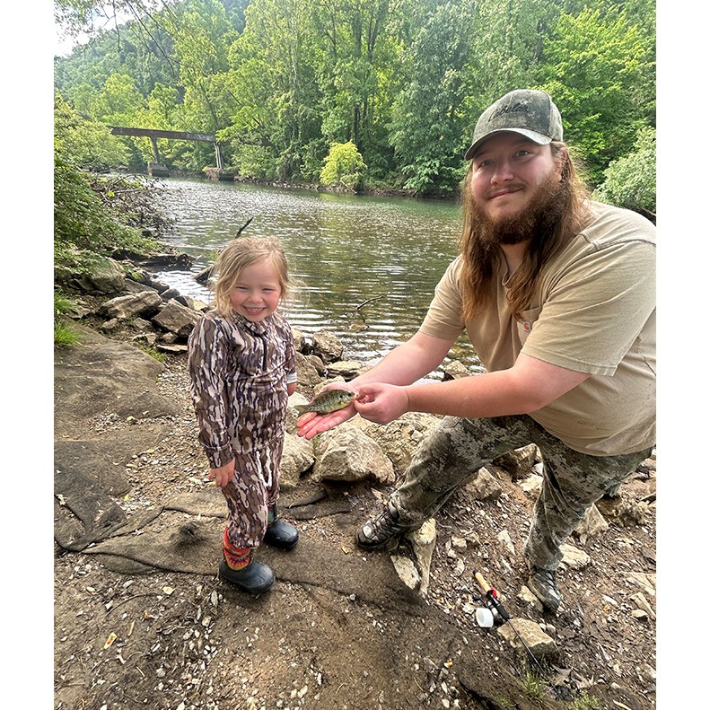 Emilia Wilson caught a Bluegill on May 2, 2026. Emilia Wilson shows a Bluegill caught on May 2, 2026.