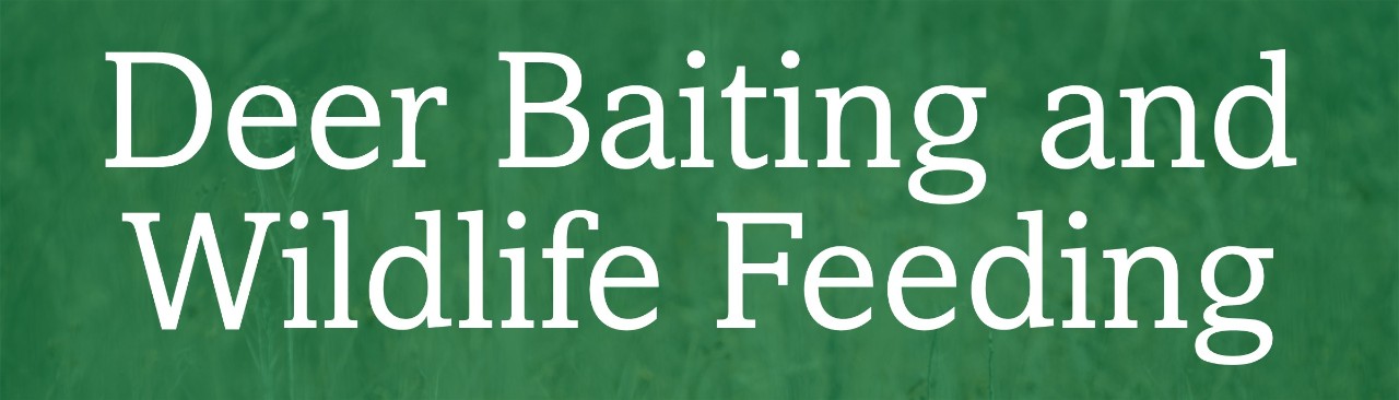 Deer Baiting and Wildlife Feeding Deer Baiting and Wildlife Feeding