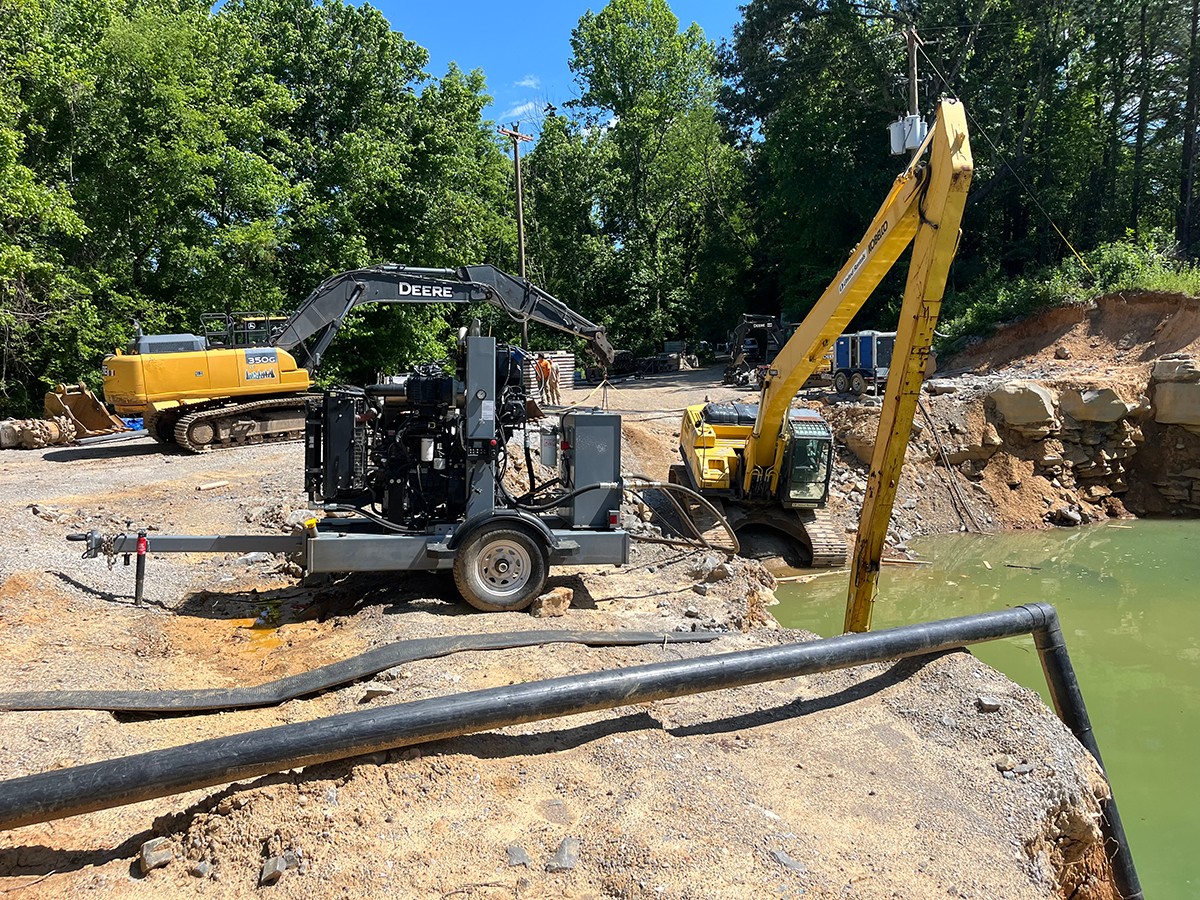 Work being done on Caney Ford ramp. Work being done on Caney Ford ramp.