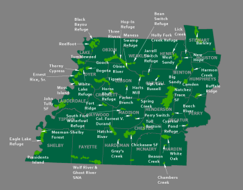 WMA map