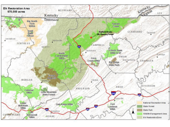 Elk Restoration Map