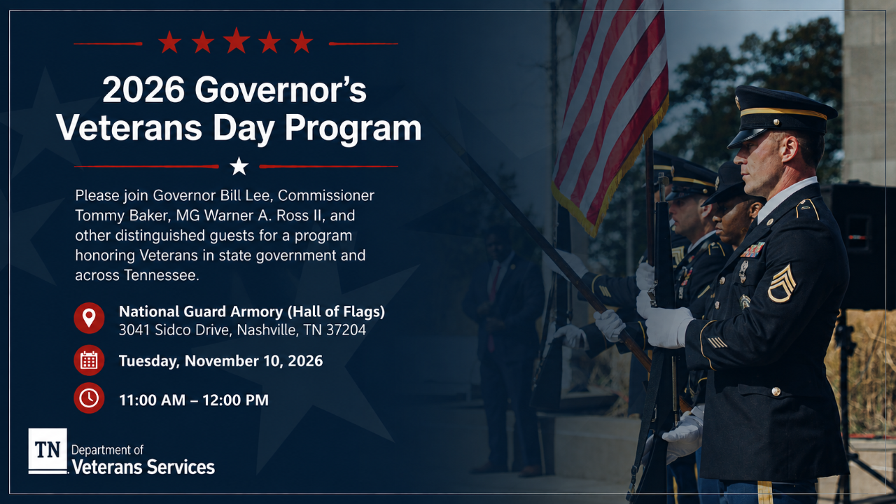 2026 Governor's Veterans Day Program Flyer