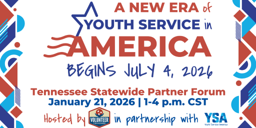 New Era of Youth Service in America Tennessee Statewide Partner Forum New Era of Youth Service in America Tennessee Statewide Partner Forum logo