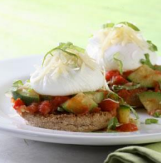 eggs Italiano on a white plate