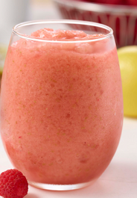 Raspberry-Lemonade Slushie Raspberry-Lemonade Slushie in a glass