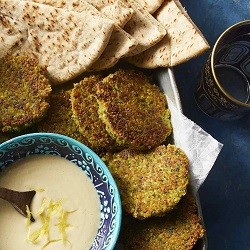 Falafels falafels with pita and hummus on the side