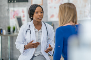Patient Safety Doctor speaking to patient
