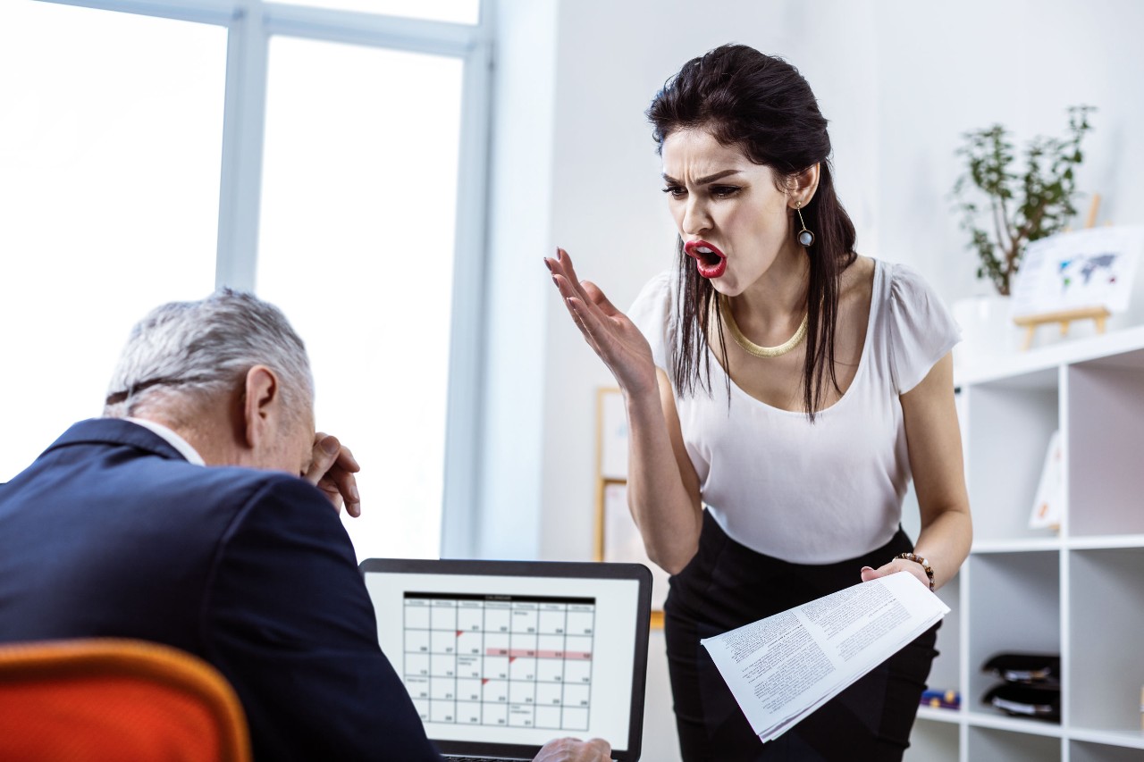 Verbal Abuse Woman yelling at man