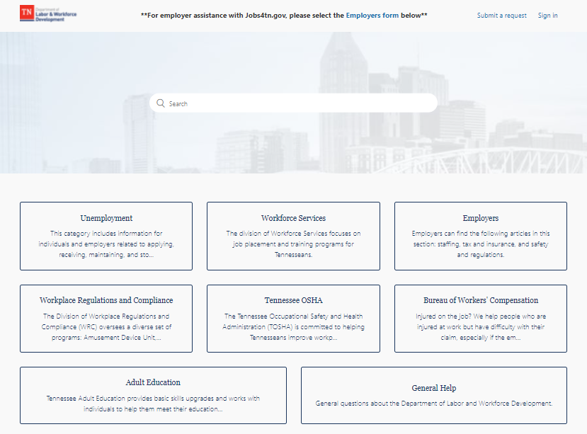 Help Desk Homepage Help Desk Homepage