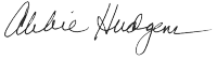 abbie hudgens signature abbie hudgens signature